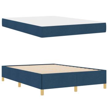 Bettrahmen Blau 140 x 190 cm Stoff