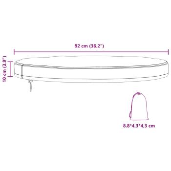 Abdeckung für den Tisch im Freien 92 x 92 x 10 cm 600D-Gewebe