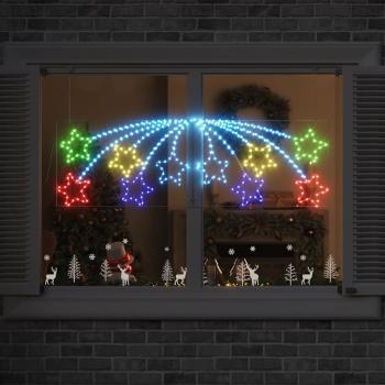 ARDEBO.de - Weihnachtsstern mit 432 LEDs Mehrfarbig 180 x 57 cm PVC