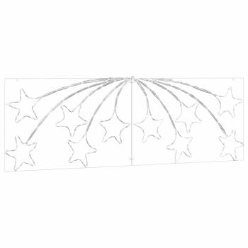 Weihnachtsstern mit 432 LEDs Mehrfarbig 180 x 57 cm PVC