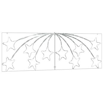 Weihnachtsstern mit 432 LEDs Mehrfarbig 180 x 57 cm PVC