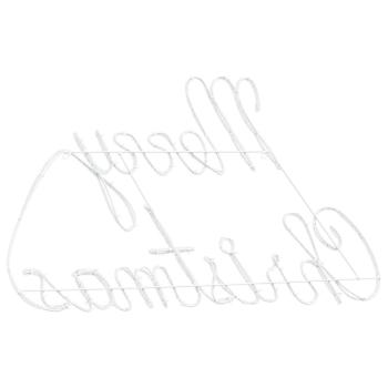 Weihnachtsschild mit 216 LEDs Rot 99 x 55 x 13 cm Eisen