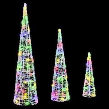 Weihnachtsbaum 3 pcs Mehrfarbig 40 cm 60 cm 80 cm Acryl