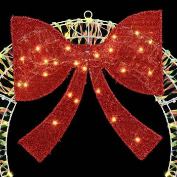 Kranz mit 60 LEDs Warmweiß 75 cm PET