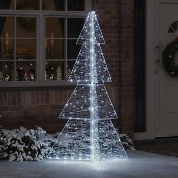 ARDEBO.de - Weihnachtsbaum mit 240 LEDs Kalter Weiß 180 cm Acryl