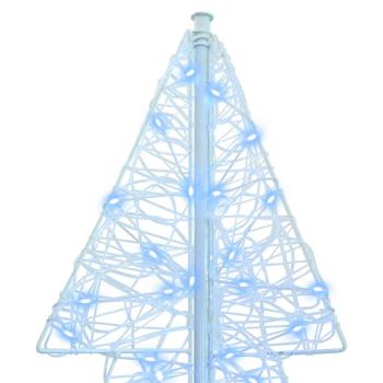 Weihnachtsbaum mit 240 LEDs Kalter Weiß 180 cm Acryl