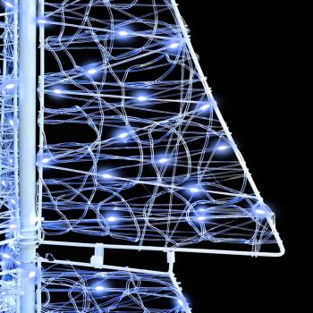 Weihnachtsbaum mit 240 LEDs Kalter Weiß 180 cm Acryl