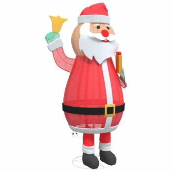 Weihnachtsmann mit 200 LEDs Warmes Weiß 100 x 180 cm Stoff