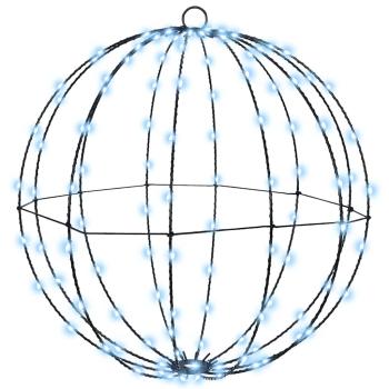 Ball mit 192 LEDs 2 pcs Kaltweiß 40 cm Metall