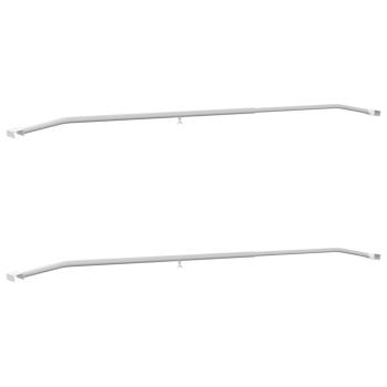 geeignet für flache Planenhalterung 2 pcs Silber 130-210 cm