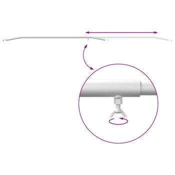 geeignet für flache Planenhalterung 2 pcs Silber 130-210 cm