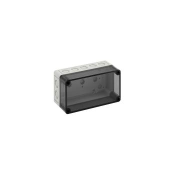 ARDEBO.de Spelsberg TK PS 1809-8-tm Leergehäuse, metrische Vorprägungen, IP66, 180x94x81 mm, grau/transparent (10651001)