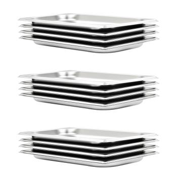 ARDEBO.de - Gastronormbehälter 12 Stk. GN 1/3 20 mm Edelstahl