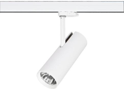 ARDEBO.de Brumberg LED-Schienenstrahler 230V AC, 50Hz, 23W, CRI > 90, 36°, 4000K, rund, weiß (88393174)