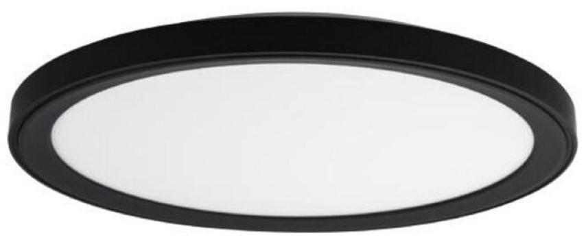 ARDEBO.de Brumberg SUNNY MIDI LED-Anbaudownlight, D=440mm, 230VAC, 50Hz, 110°, 40W, 3750lm, 3000K/4000K/6000K, direkt/indirekt, dimmbar Phasenabschnitt, schwarz matt (12209083)