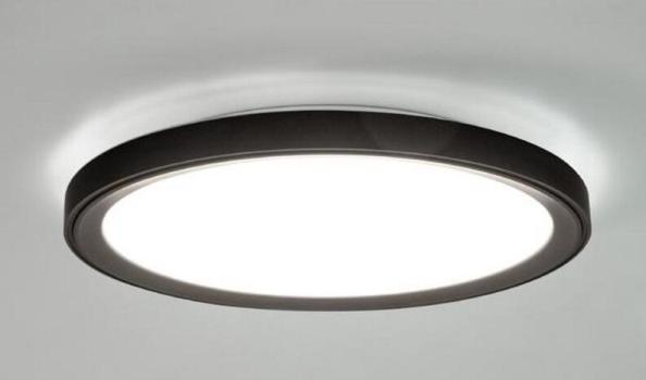 Brumberg SUNNY MIDI LED-Anbaudownlight, D=440mm, 230VAC, 50Hz, 110°, 40W, 3750lm, 3000K/4000K/6000K, direkt/indirekt, dimmbar Phasenabschnitt, schwarz matt (12209083)