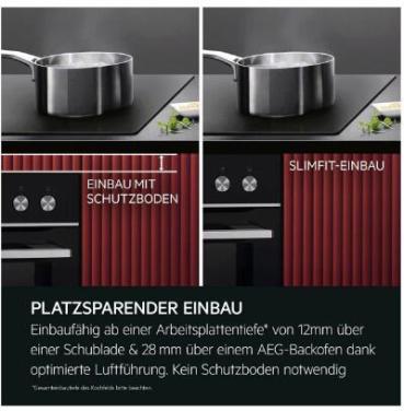 AEG TO64IC0CIT 5000 Autarkes Induktionskochfeld, SaphirMatt SE, 60cm, Hob²Hood, ohne Rahmen, schwarz matt (949598666)