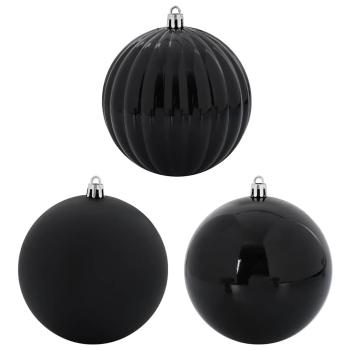 Weihnachtskugel-Set 3 pcs Schwarz