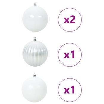 Weihnachtskugel-Set 4 pcs Weiß