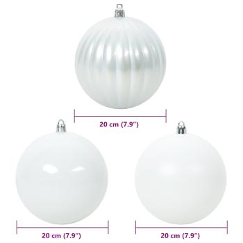Weihnachtskugel-Set 4 pcs Weiß
