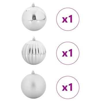Weihnachtskugel-Set Sonstiges 3 pcs Silber Ø 25 cm