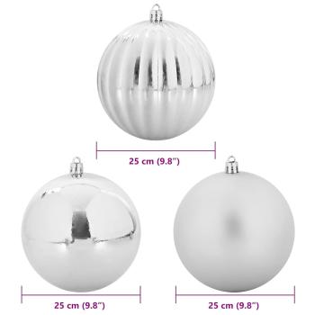 Weihnachtskugel-Set Sonstiges 3 pcs Silber Ø 25 cm