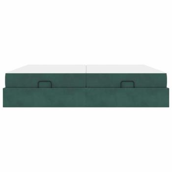 Bettgestell Dunkelgrün 200 x 200 cm Samt