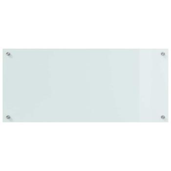 Küchenrückwand Weiß 90 x 40 x 0,8 cm Gehärtetes Glas