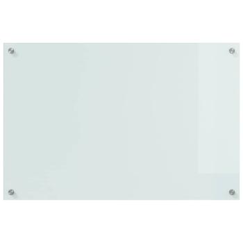 Küchenrückwand Weiß 90 x 60 x 0.8 cm Gehärtetes Glas