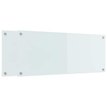 Küchenrückwand Weiß 100 x 40 x 0,8 cm Gehärtetes Glas