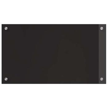 Küchenrückwand Schwarz 70 x 40 x 0.8 cm Gehärtetes Glas