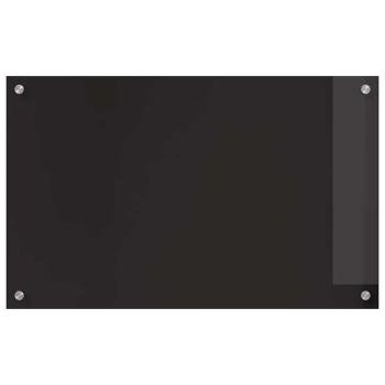 Küchenrückwand Schwarz 80 x 50 x 0.8 cm Gehärtetes Glas