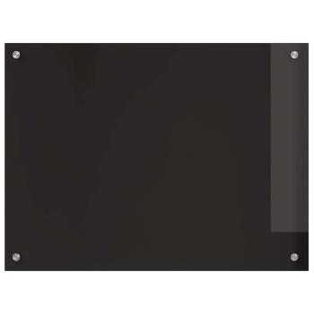 Küchenrückwand Schwarz 80 x 60 x 0.8 cm Gehärtetes Glas