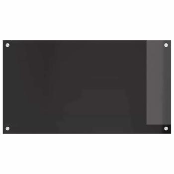 Küchenrückwand Schwarz 90 x 50 x 0.8 cm Gehärtetes Glas