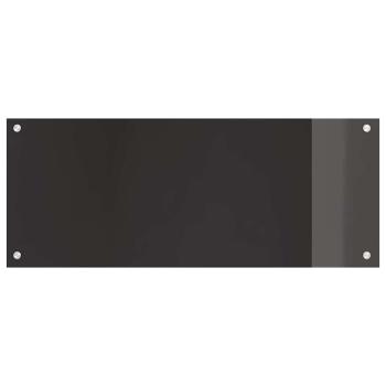 Küchenrückwand 2 Stk. Schwarz 100 x 40 cm Gehärtetes Glas