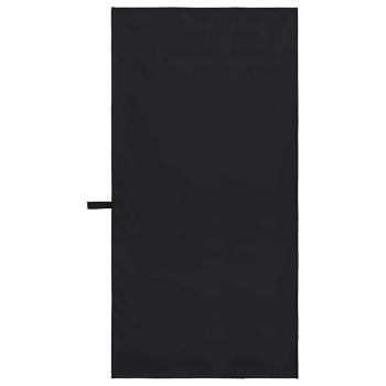 Sporthandtücher 2 pcs Schwarz 100 x 50 cm