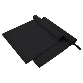 ARDEBO.de - Sporthandtücher 2 pcs Schwarz 180 x 90 cm