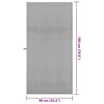 Sporthandtücher 2 pcs Dunkelgrau 90 x 180 cm