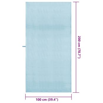 Sporthandtücher 2 pcs Blau 200 x 100 cm Polyester und Polyamid