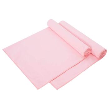 ARDEBO.de - Sporthandtücher 2 pcs Rosa 140 x 70 cm Polyester und Polyamid