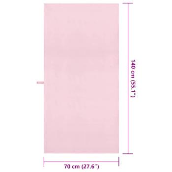 Sporthandtücher 2 pcs Rosa 140 x 70 cm Polyester und Polyamid