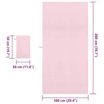 Sporthandtuch Set Sonstiges Rosa Stoff