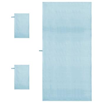 Sporthandtuch Set 3 pcs Blau Polyester und Polyamid