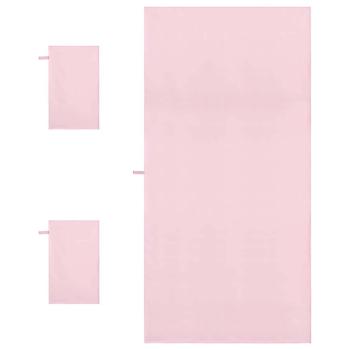 Sporthandtuch Set 3 pcs Rosa Polyester und Polyamid