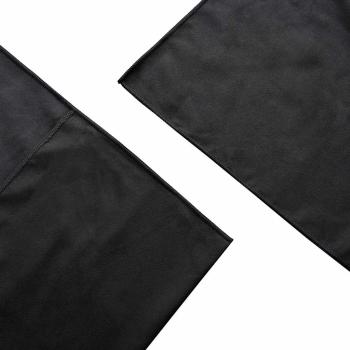 Außenstuhl Handtücher 2 pcs Schwarz 130 x 60 cm