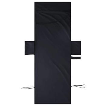 ARDEBO.de - Sonnenliege-Tücher 2 pcs Schwarz 210 x 75 cm
