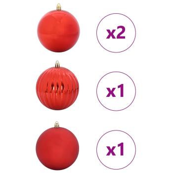 Weihnachtskugel-Set 4 pcs Rot