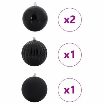 Weihnachtskugel-Set 4 pcs Schwarz