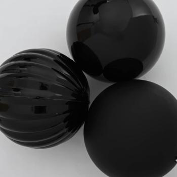 Weihnachtskugel-Set 4 pcs Schwarz