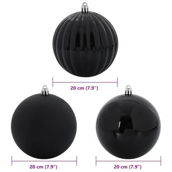 Weihnachtskugel-Set 4 pcs Schwarz